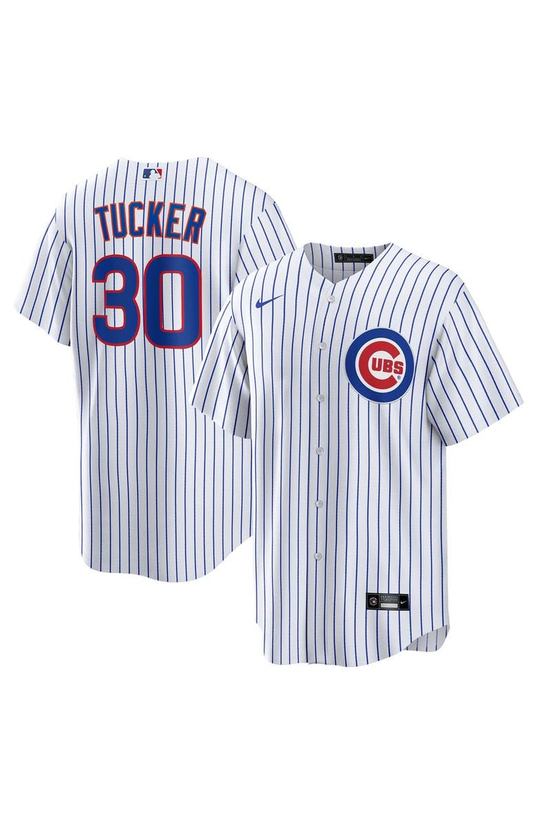 Nike Men's Nike Kyle Tucker White Chicago Cubs Home Replica Player Jersey, Main, color,