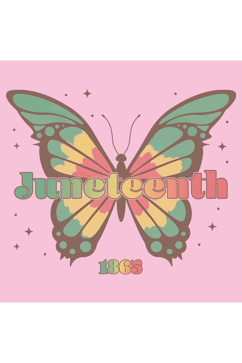 Men's Lost Gods Colorful Juneteenth Butterfly  Graphic T-Shirt, Alternate, color, Blossom