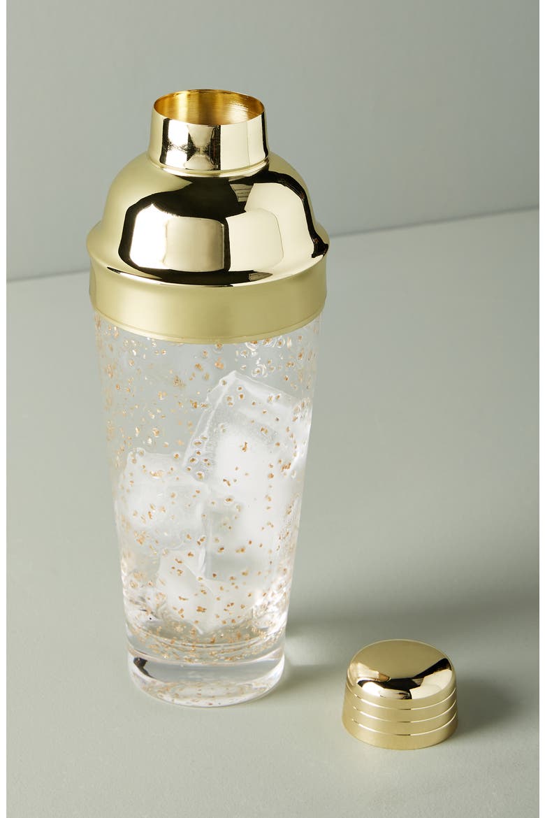 Anthropologie Glam Cocktail Shaker, Main, color, GOLD