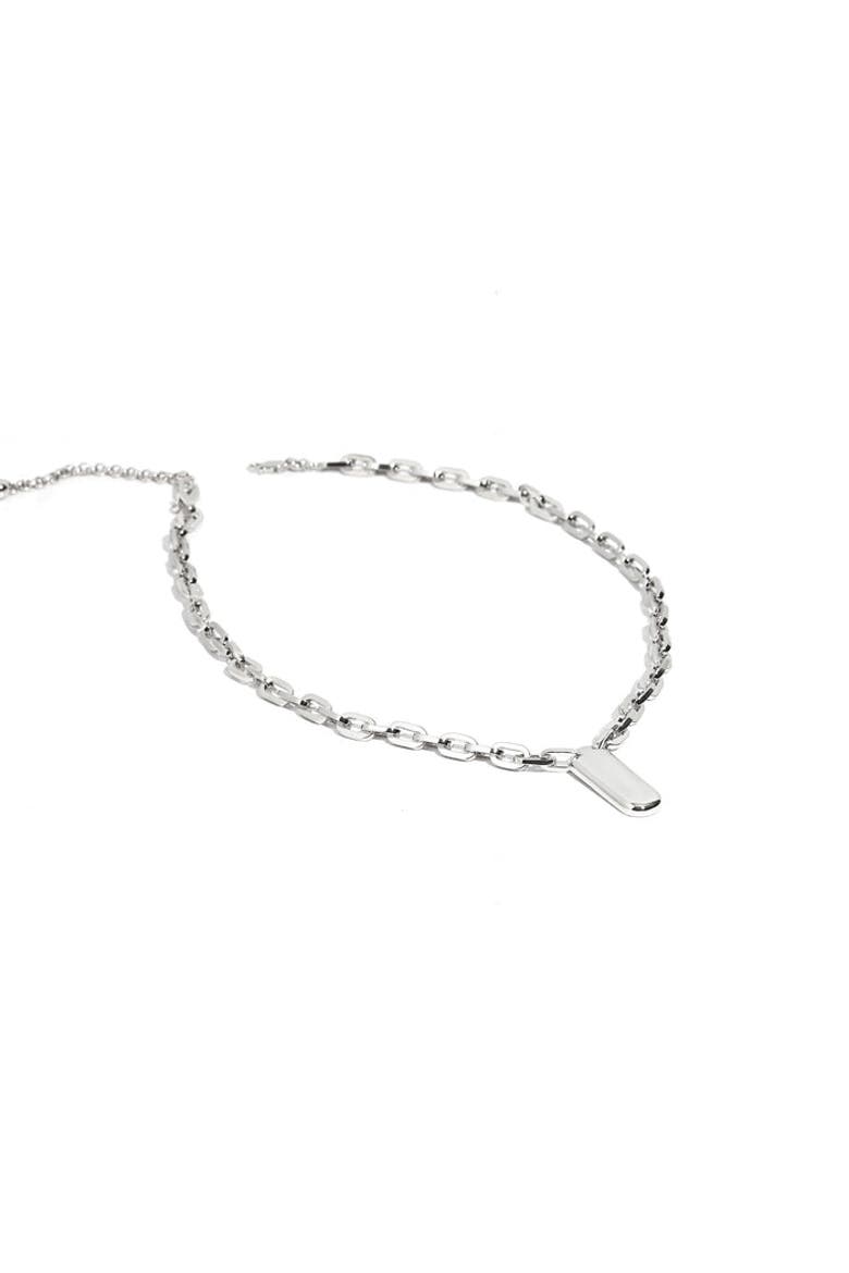 Modern Day Necklace, Main, color, white gold