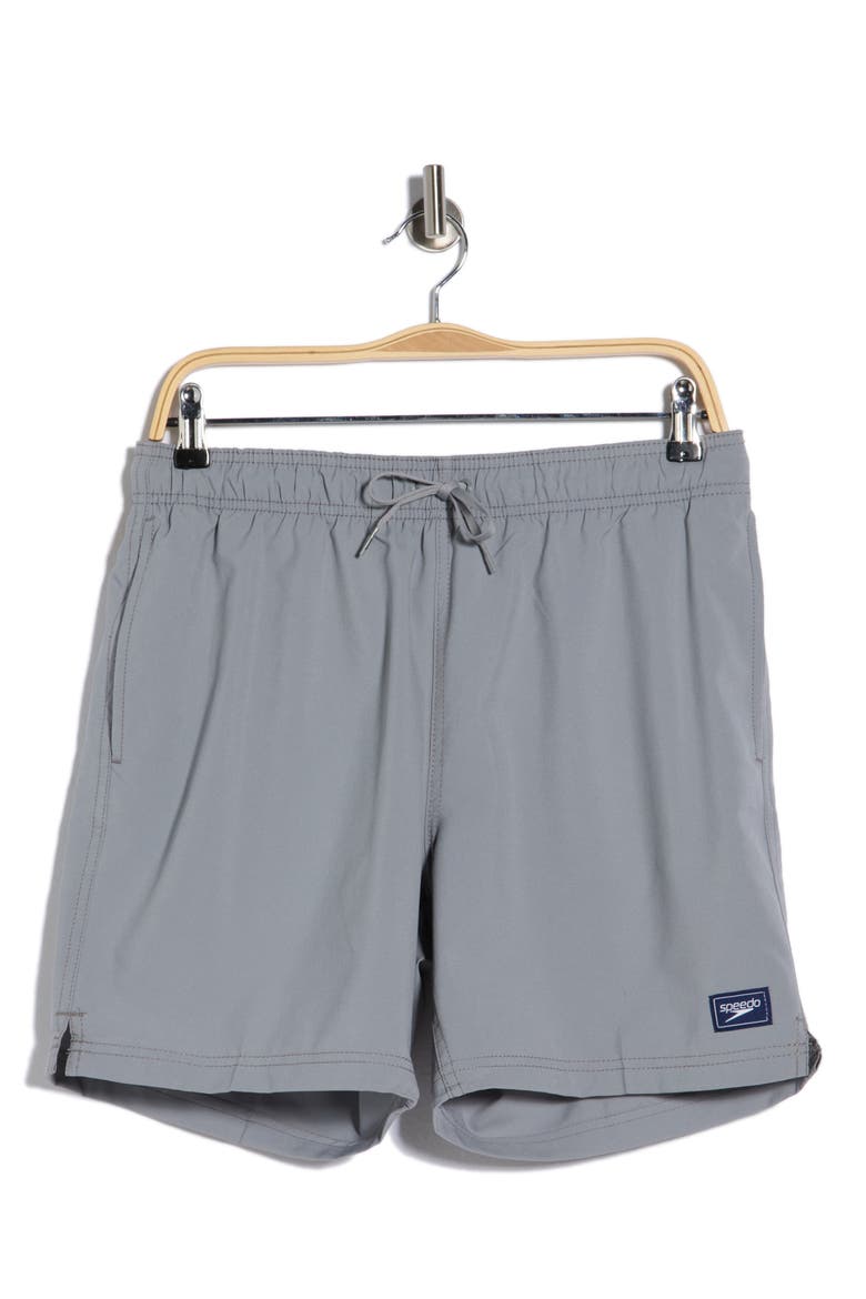 Redondo Edge Volley Swim Trunks, Alternate, color, GRAY