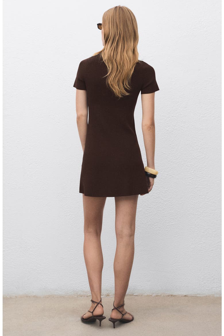 Perkins Sweater Dress, Alternate, color, CHOCOLATE