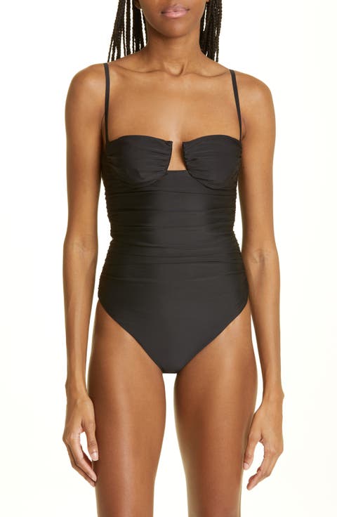 Zoya Gathered Underwire One-Piece Swimsuit