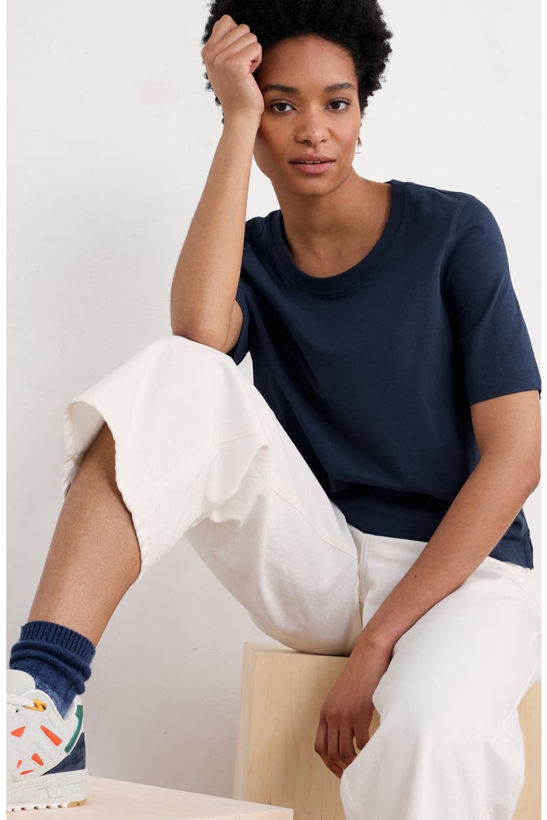 Copseland Organic Cotton T-Shirt, Alternate, color, MARITIME