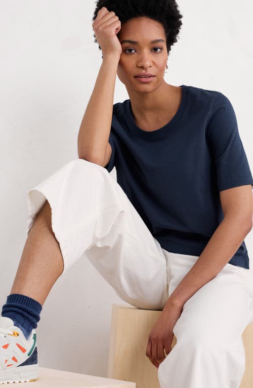 Seasalt Cornwall Copseland Organic Cotton T-shirt In Maritime