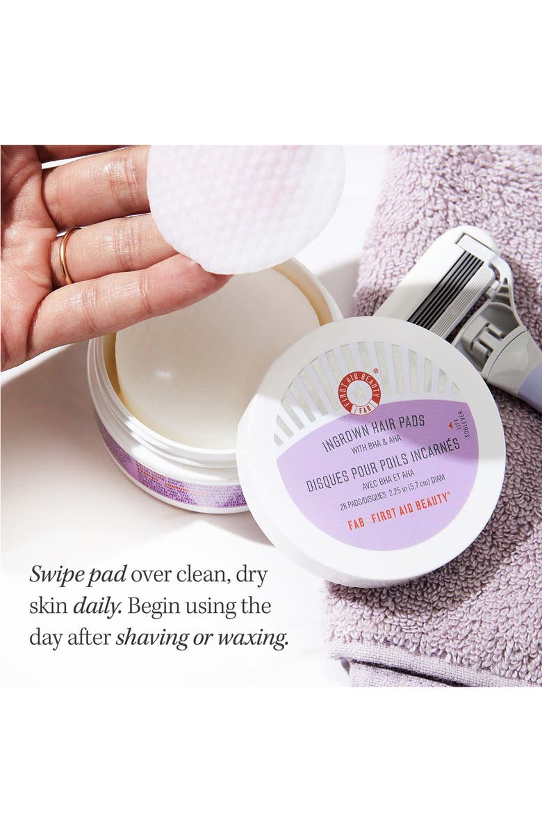 First Aid Beauty Ingrown Hair Pads with BHA & AHA, Alternate, color, 
