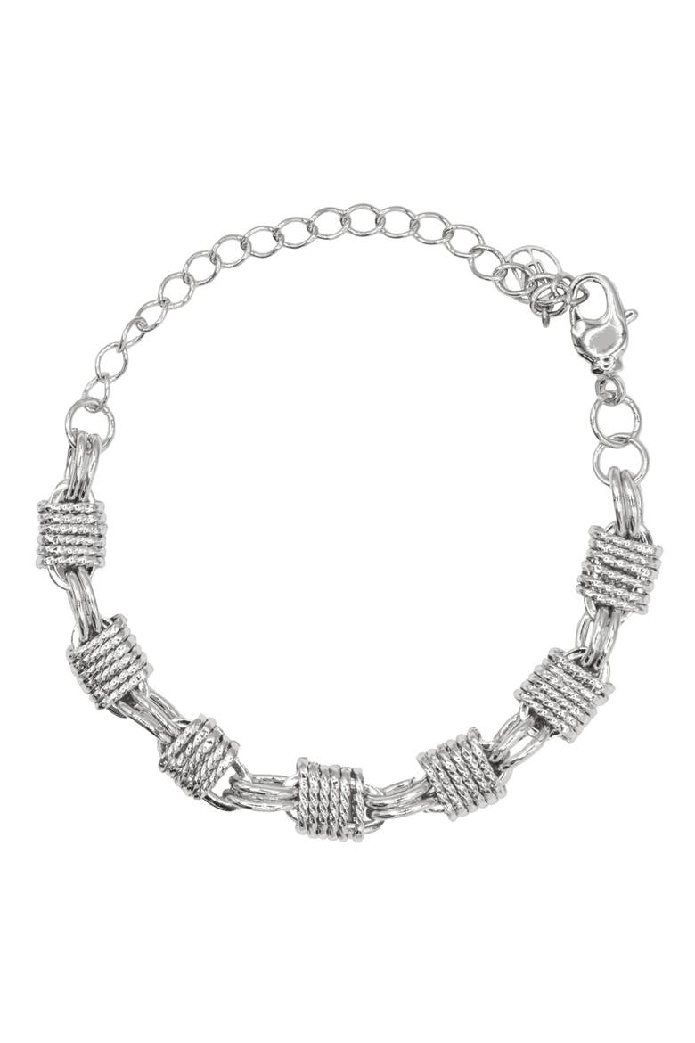Henley Chain Bracelet, Main, color, SILVER