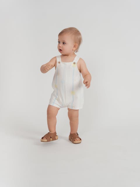 Baby Boys Seashell Print Sleeveless Overall