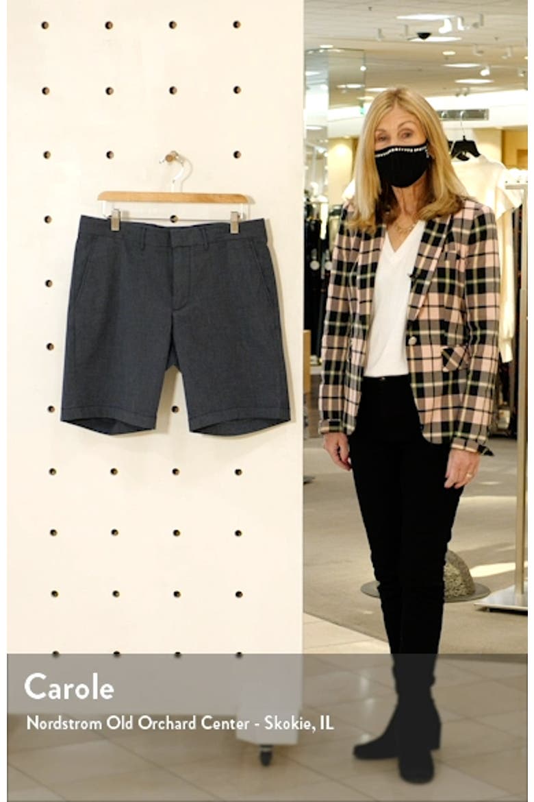 Slim Fit CoolMax® Flat Front Performance Chino Shorts video
