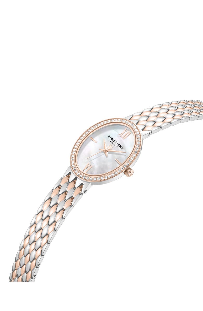 Kenneth Cole New York Classic Crystal Bracelet Watch, 38mm, Alternate, color, Silver Multi