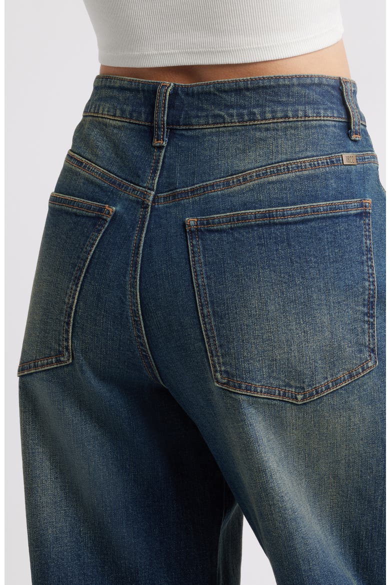 Horseshoe High Waist Barrel Jeans, Alternate, color, ILARIA