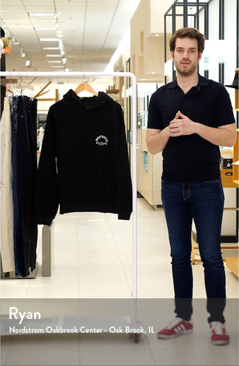 West Herringbone Graphic Cotton Hoodie, sales video thumbnail