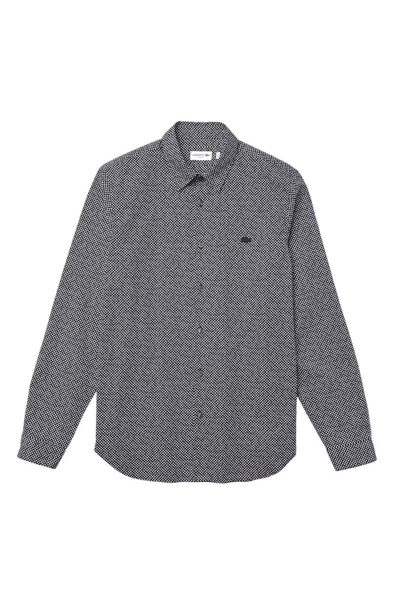 Lacoste Slim Fit Dot Button-Up Shirt, Alternate, color,