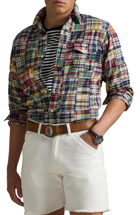 Plaid Button-Down Shirt