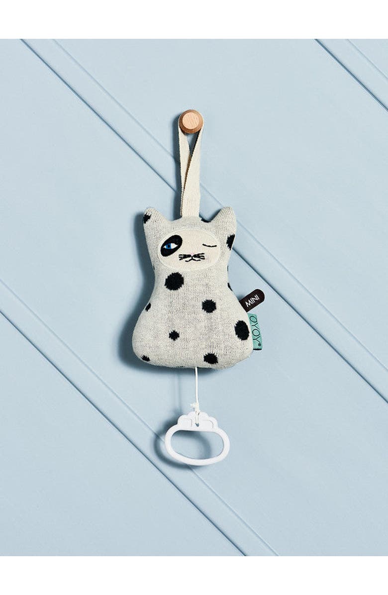OYOY Cat Music Mobile, Alternate, color, Off White
