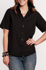 Frances Valentine Perfect Button Down Short Sleeve