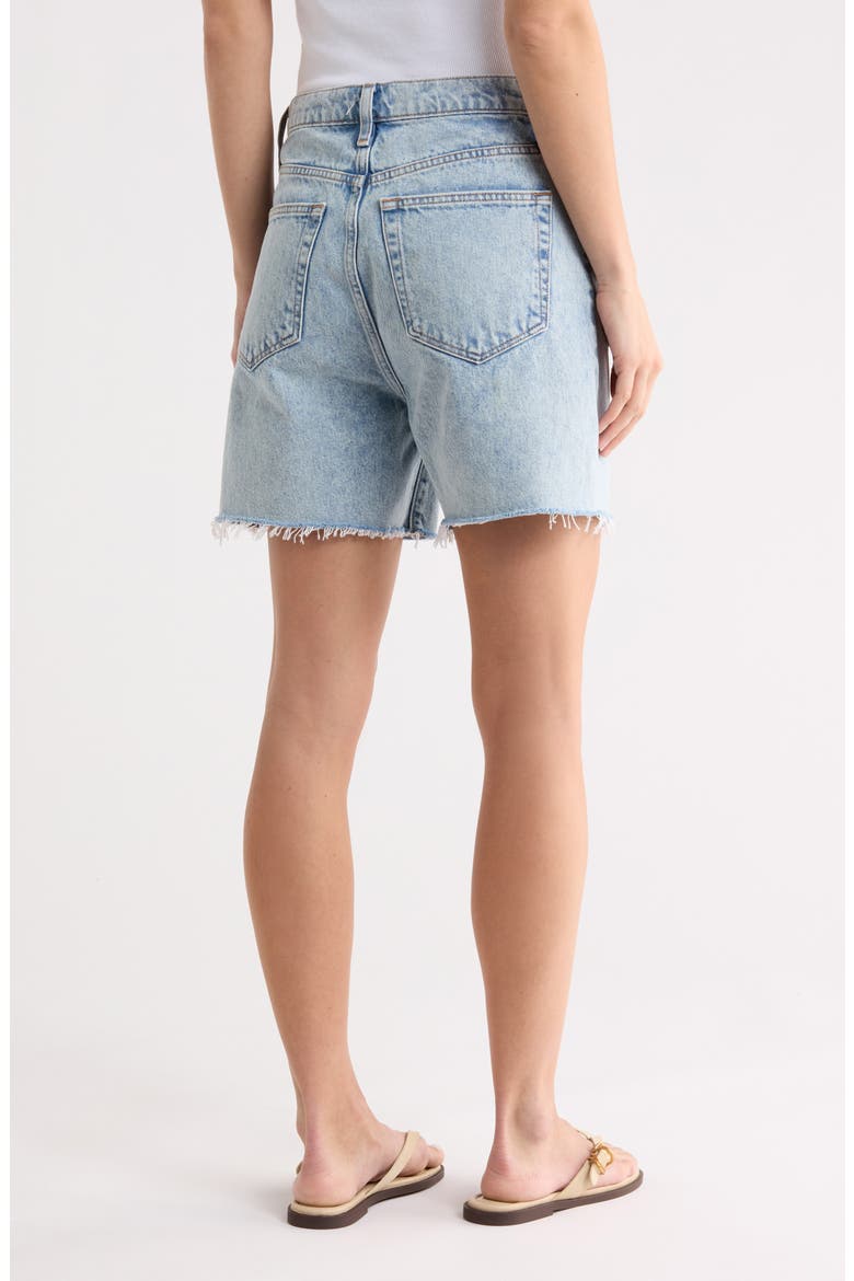 The Easy Fray Hem Denim Shorts, Alternate, color, SCENE