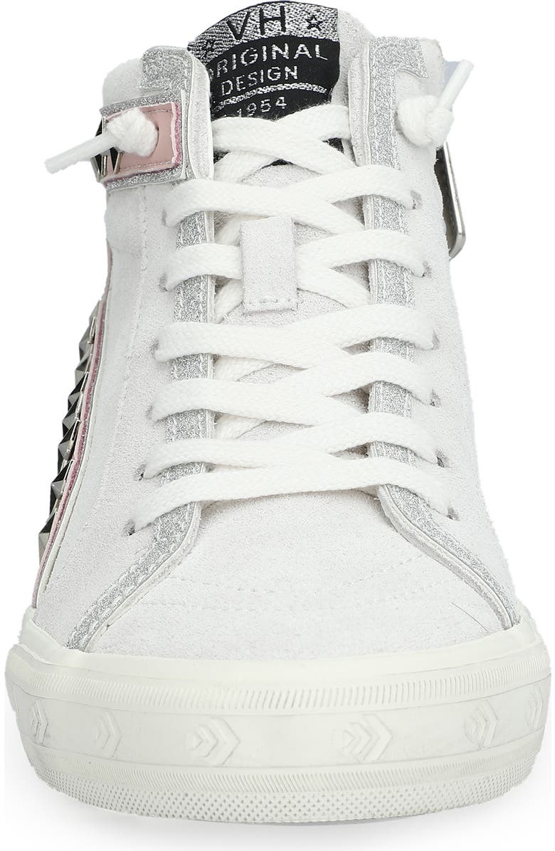 Vintage Havana Gadol High Top Sneaker, Alternate, color, Grey Suede/ Baby Pink Pop
