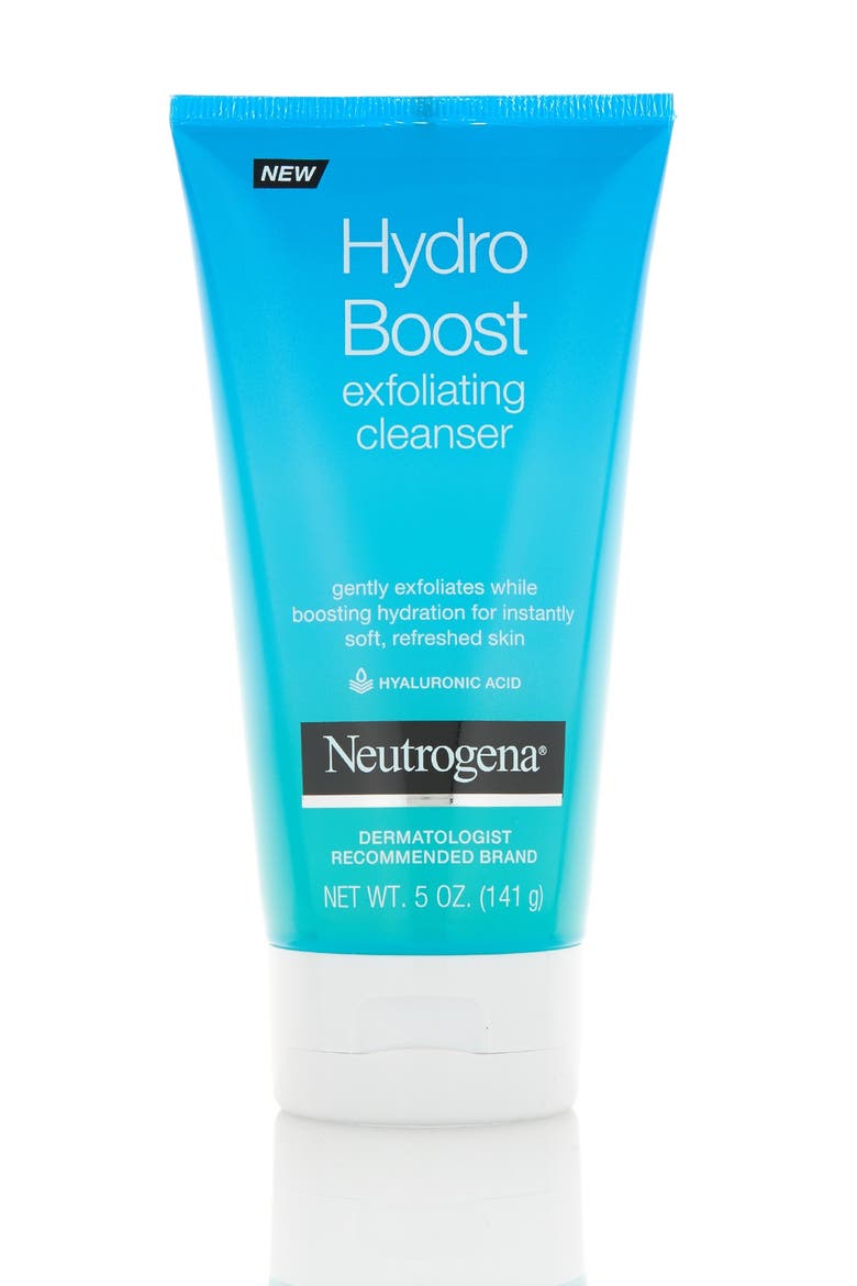 Hydro Boost Gentle Exfoliating Facial Cleanser - 5 oz., Main, color, NO COLOR