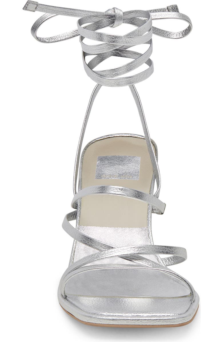 Dolce Vita Malabo Ankle Wrap Sandal, Alternate, color, Silver