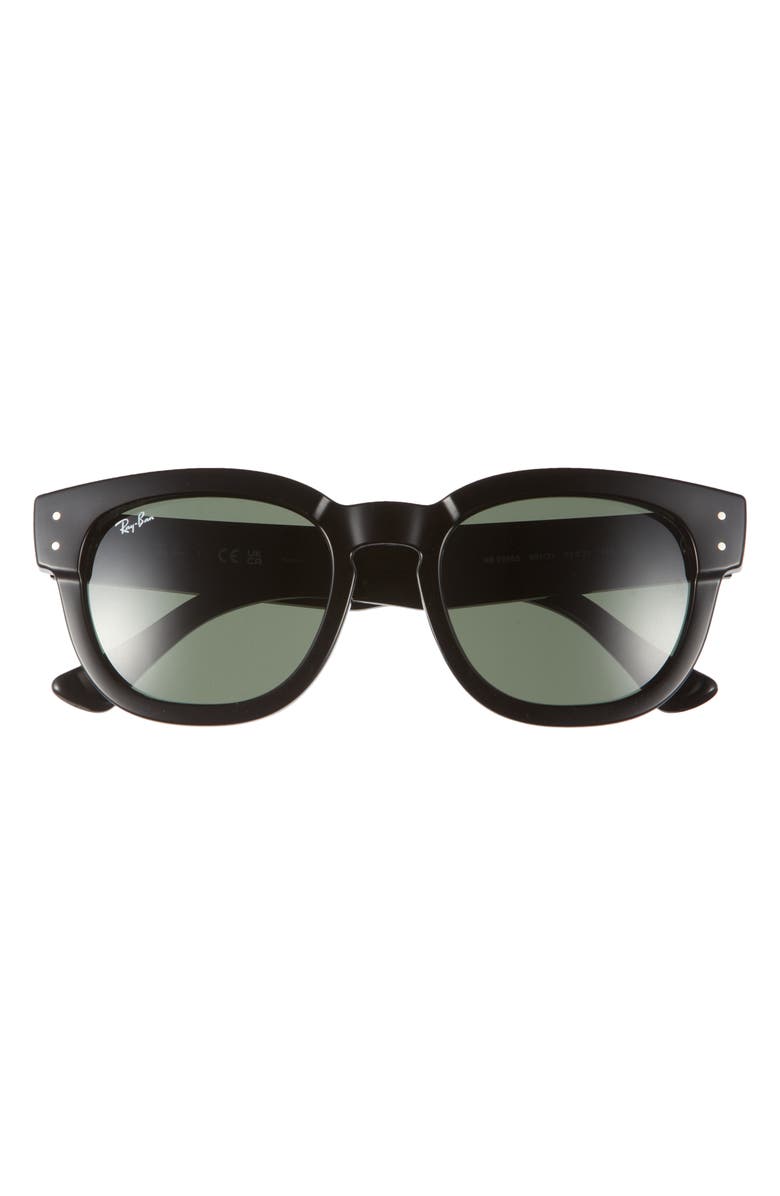 Ray-Ban Mega Hawkeye 53mm Square Sunglasses, Main, color, Black