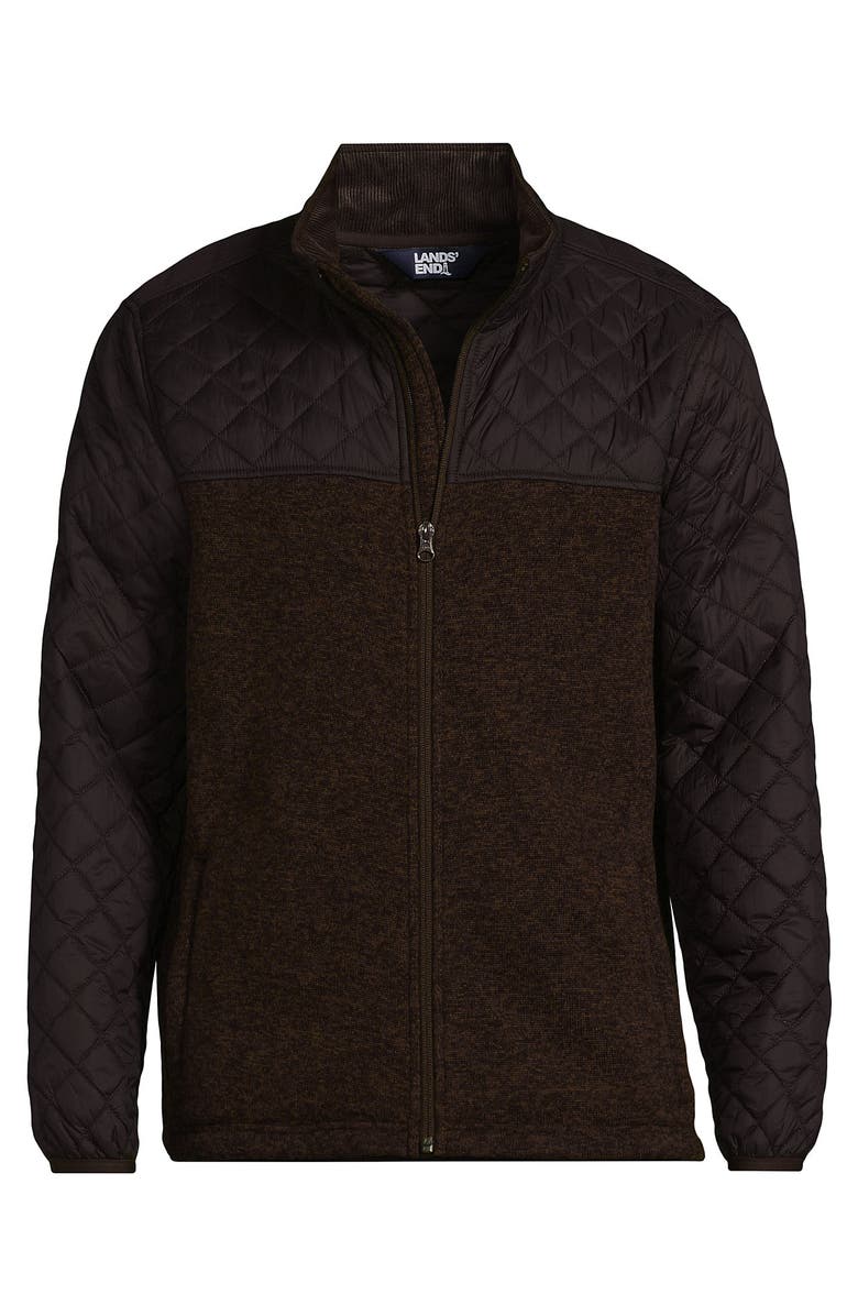 Lands' End Sweater Fleece Full Zip Jacket, Alternate, color, 