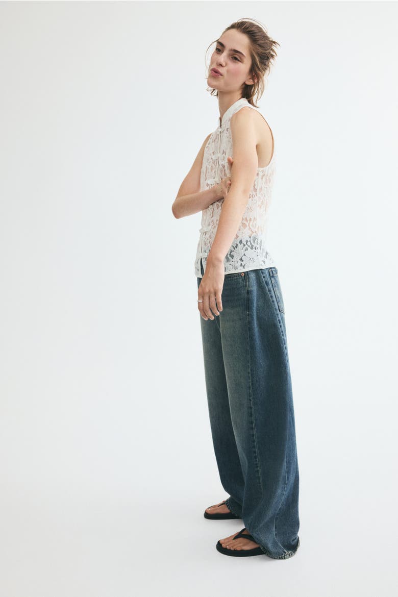 Lace Vest, Alternate, color, White