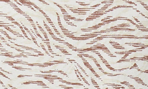 FOXCROFT FOXCROFT DAVIS COCOA ZEBRA COTTON BUTTON-UP SHIRT