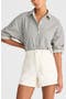 Straight-Hem Shirt in Seersucker