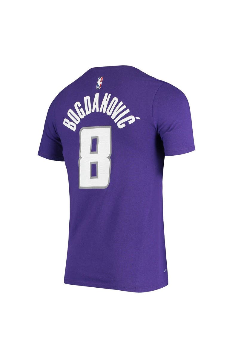 Nike Men's Nike Bogdan Bogdanovic Purple Sacramento Kings Name & Number Performance T-Shirt, Alternate, color,