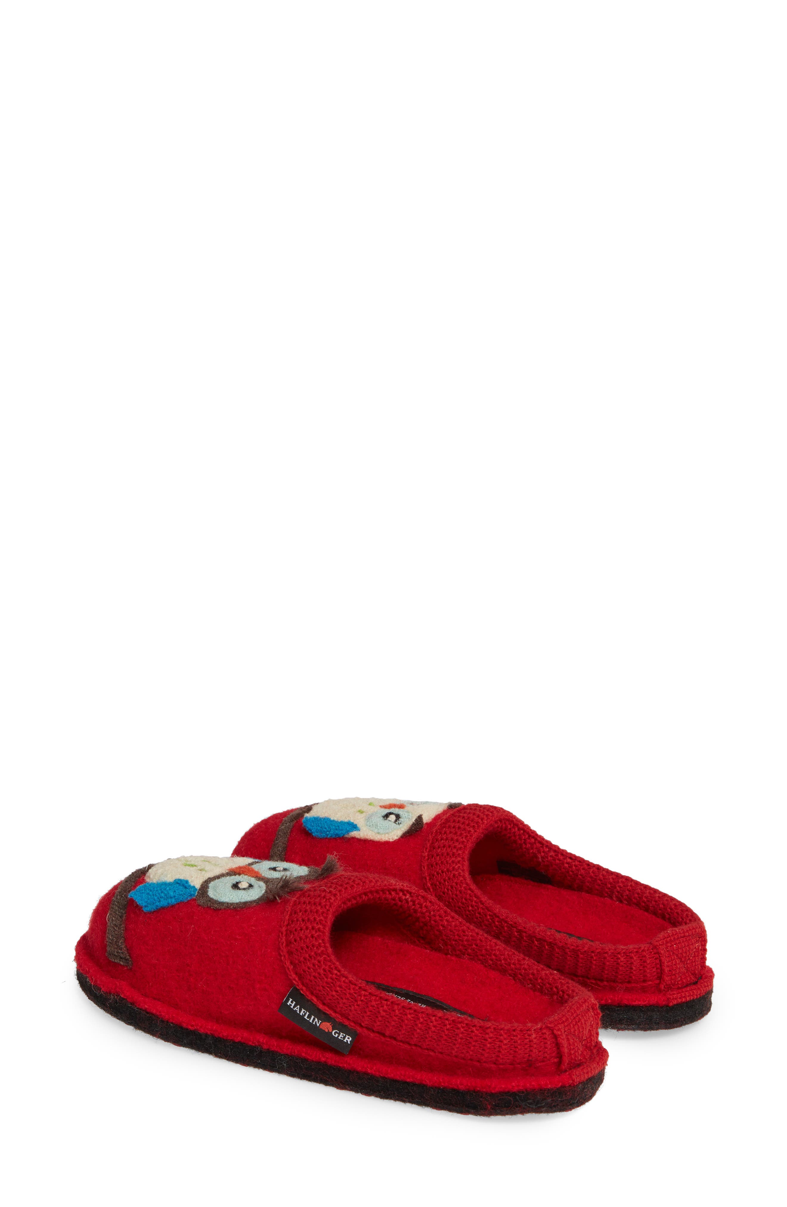 Haflinger Olivia Owl Slippers, Alternate, color, 