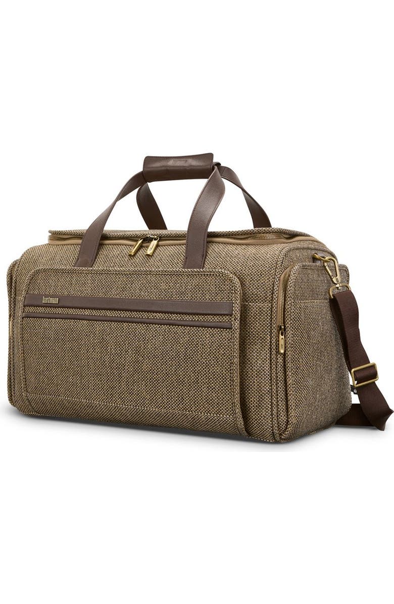 Hartmann Tweed Travel Duffel, Alternate, color, Tweed/Natural Leather
