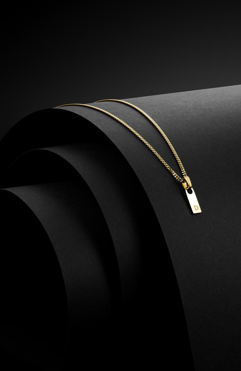 Vincero Men's Initial Pendant Necklace, Alternate, color, Gold - A