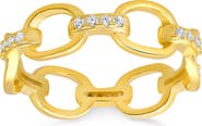 Queen Jewels Cubic Zirconia Paperclip Ring