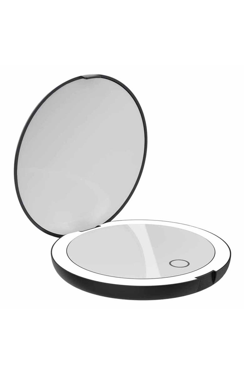 LUNA London COMPACT Mirror in Various Colors, Alternate, color, Matte Black