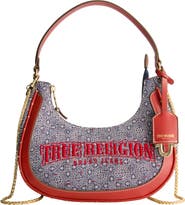 True Religion Logo Small Hobo Bag