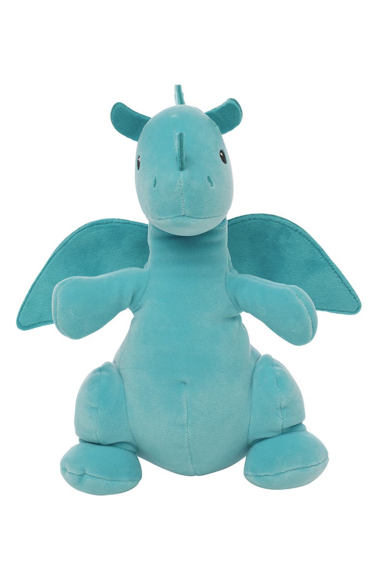 Manhattan Toy Brightfuls Turq Dragon Stuffed Animal, Alternate, color, Aqua