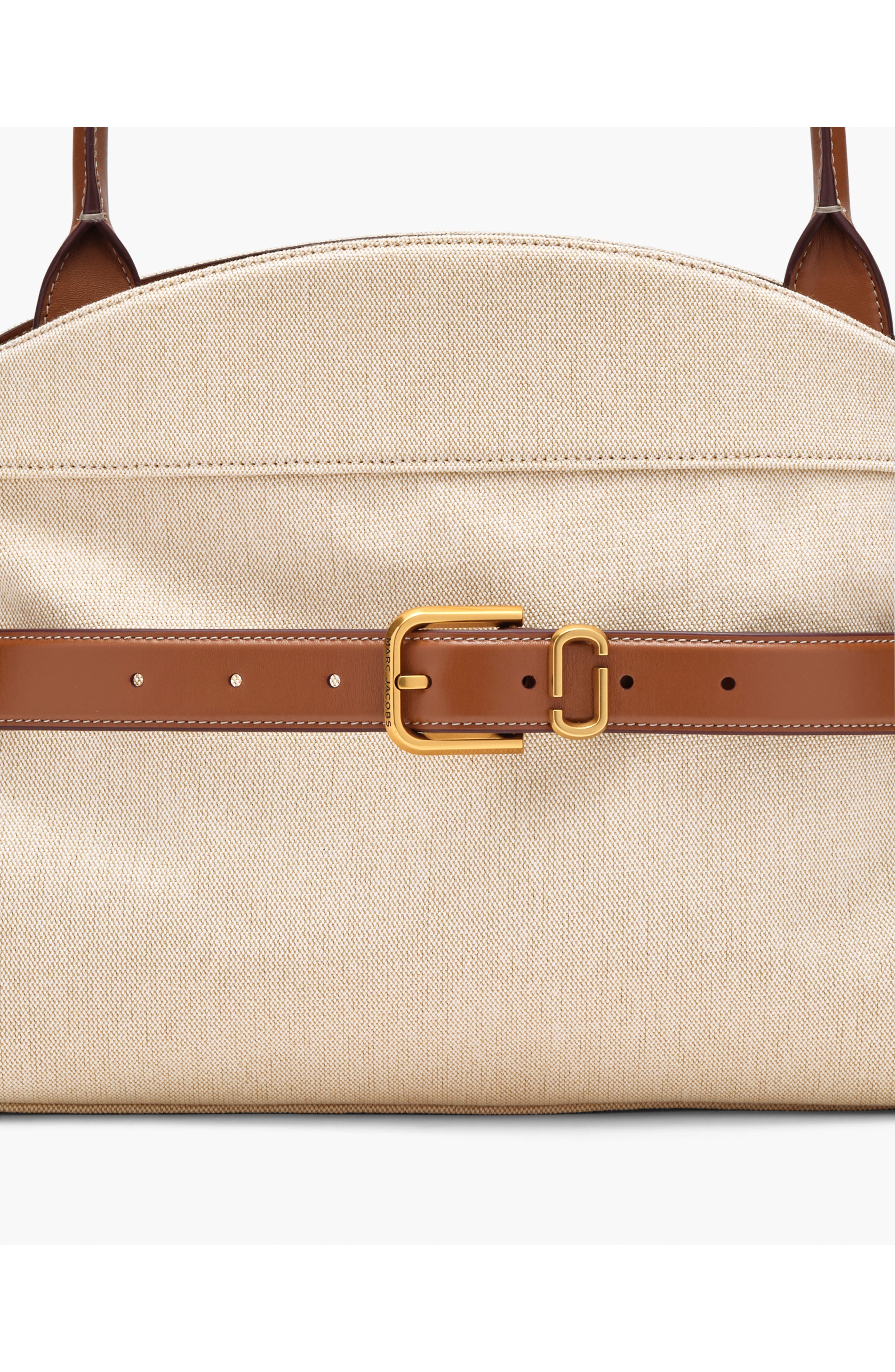 Marc Jacobs Dakota Canvas Satchel, Alternate, color, Beige/Argan Oil