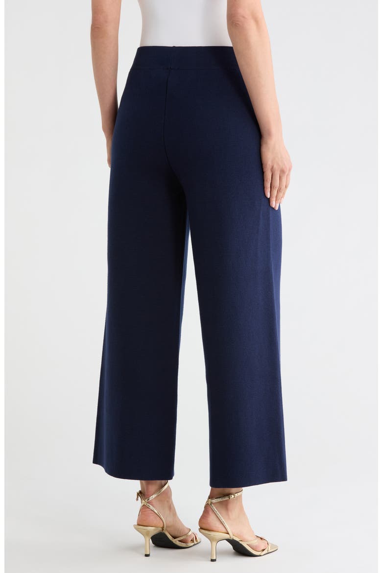 Madrid Wide Leg Knit Pants, Alternate, color, MIDNIGHT/ GOLD