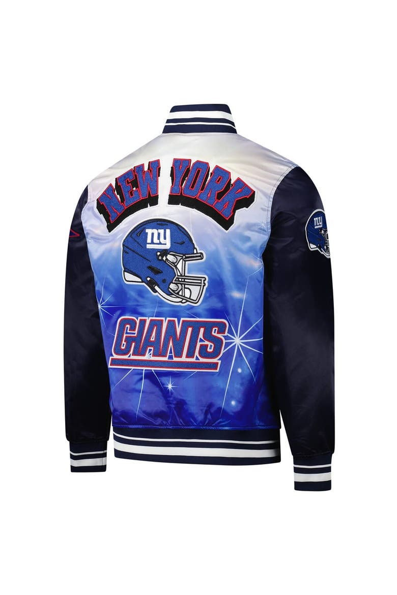Men's Pro Standard Navy New York Giants Sublimated Satin Full-Snap Jacket, Alternate, color, Navy