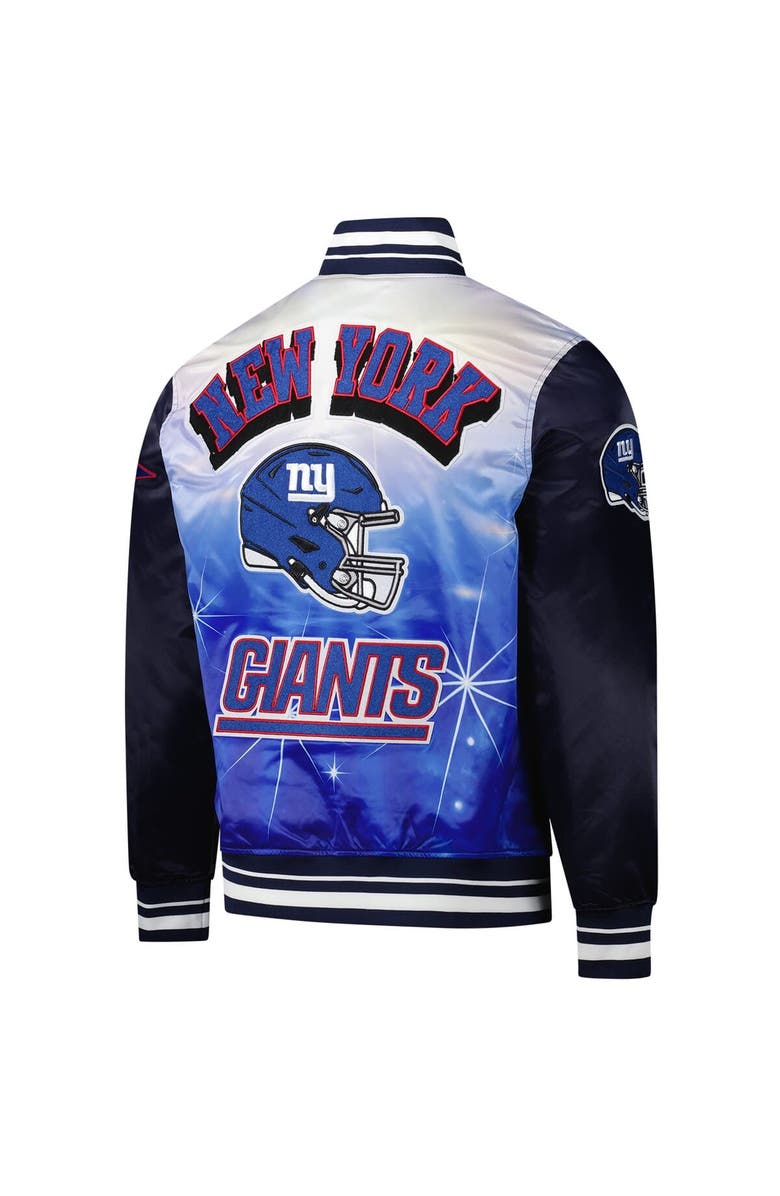 PRO STANDARD Men's Pro Standard Navy New York Giants Sublimated Satin Full-Snap Jacket, Alternate, color, Navy