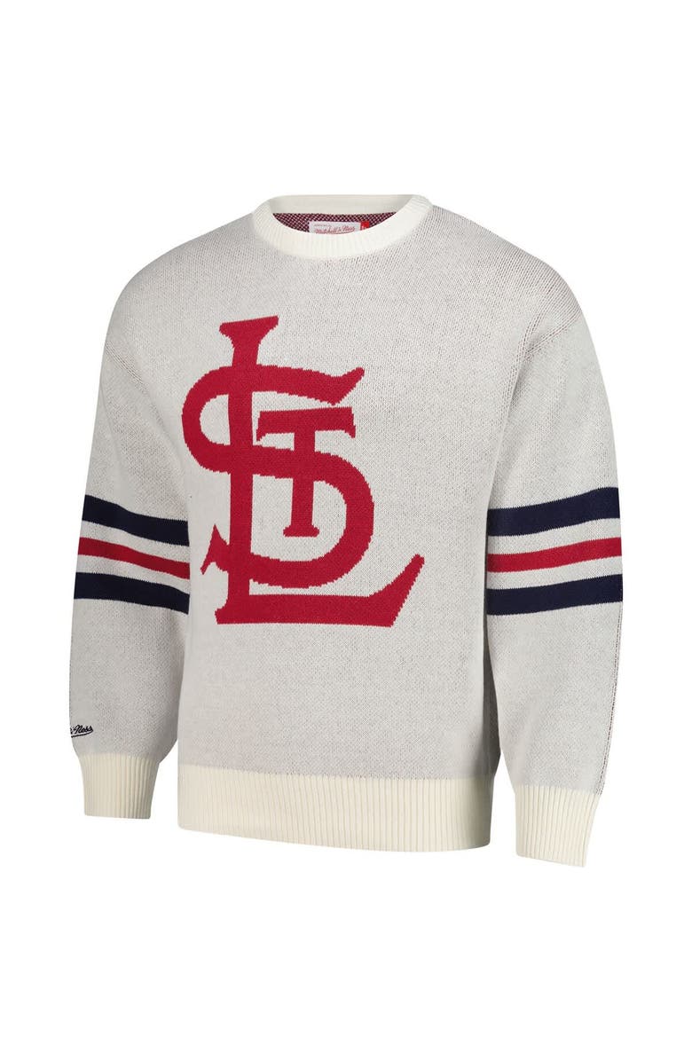 Mitchell & Ness Men's Mitchell & Ness Cream St. Louis Cardinals Retro Pullover Sweater, Alternate, color, Cream