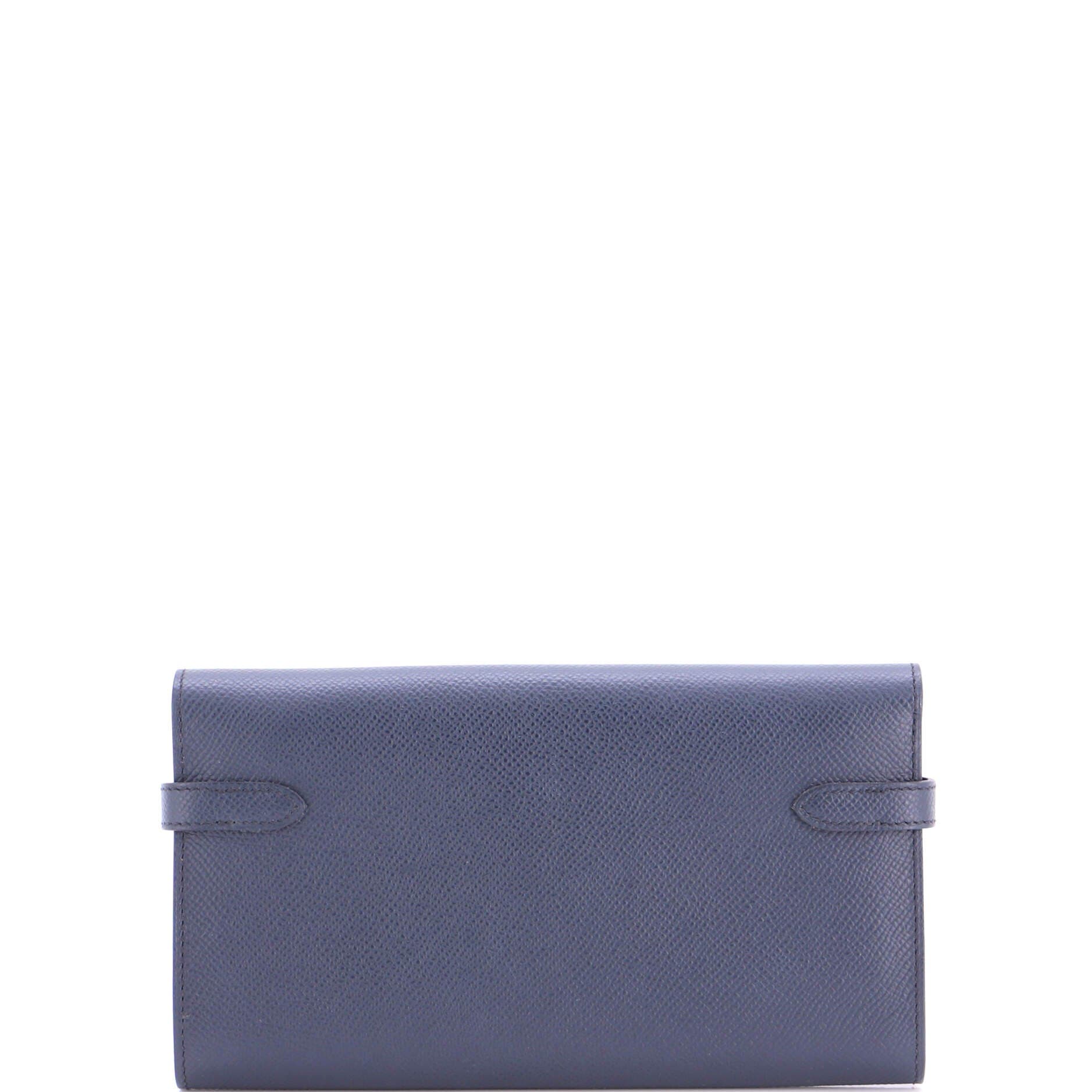 Kelly Wallet Verso Epsom Long, Alternate, color, Blue