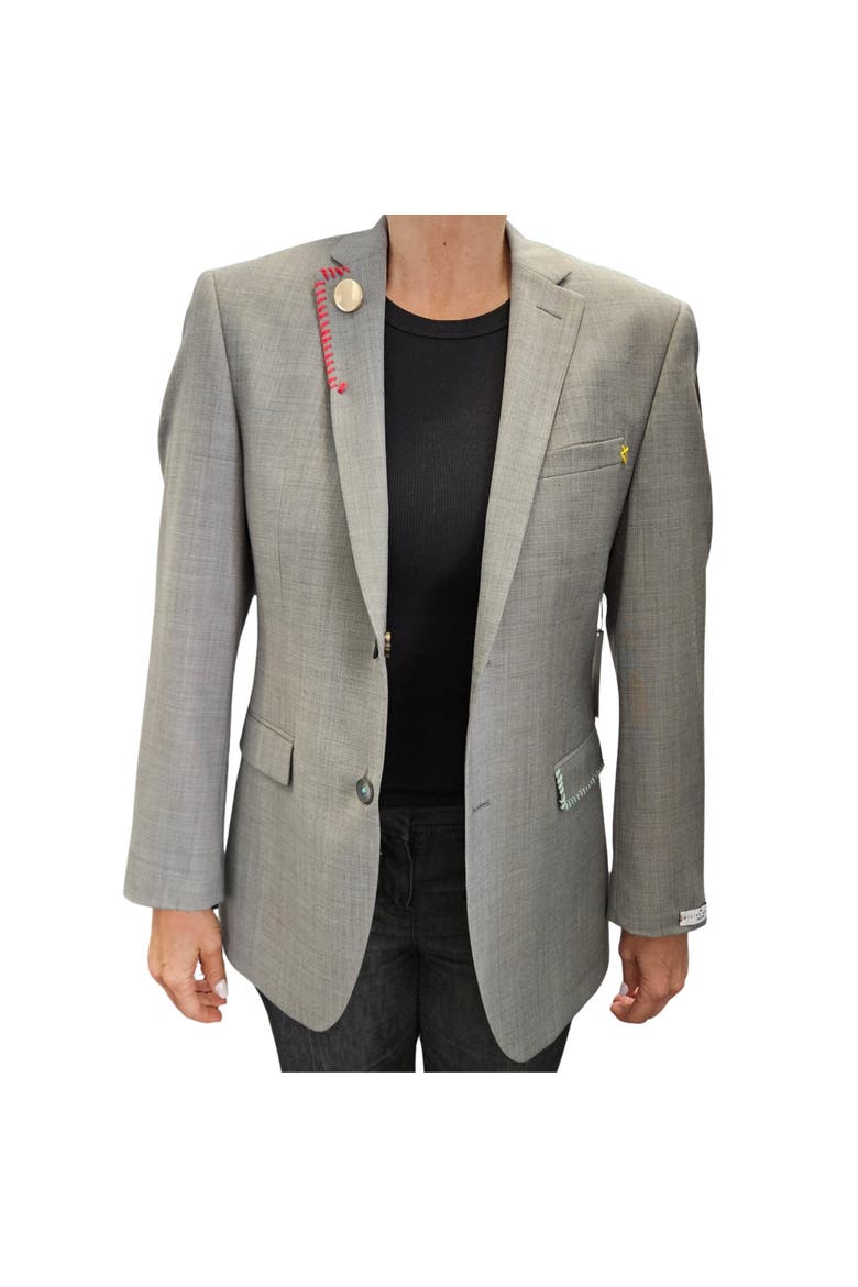 Extra Salty Grey Blazer, Alternate, color, grey