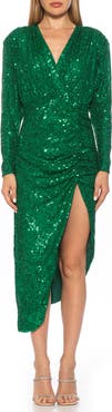 Alexia Admor Silena Surplice Dolman Sleeve Dress