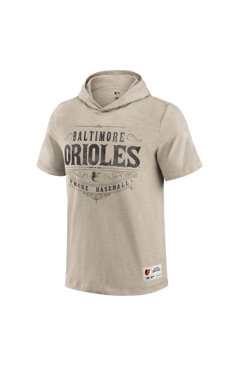 Darius Rucker Collection by Fanatics Men's Darius Rucker Collection by Fanatics  Tan Baltimore Orioles Hooded T-Shirt, Alternate, color, Tan