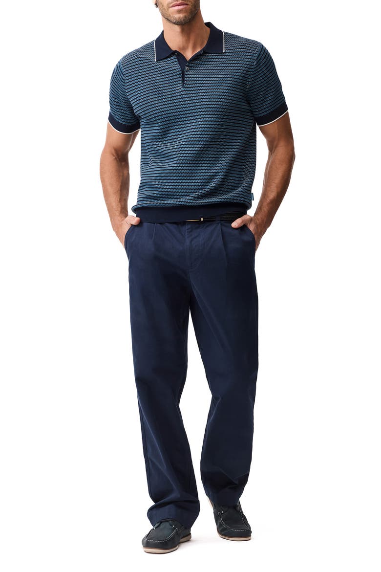 Oyster Island Texture Polo, Alternate, color, TEAL