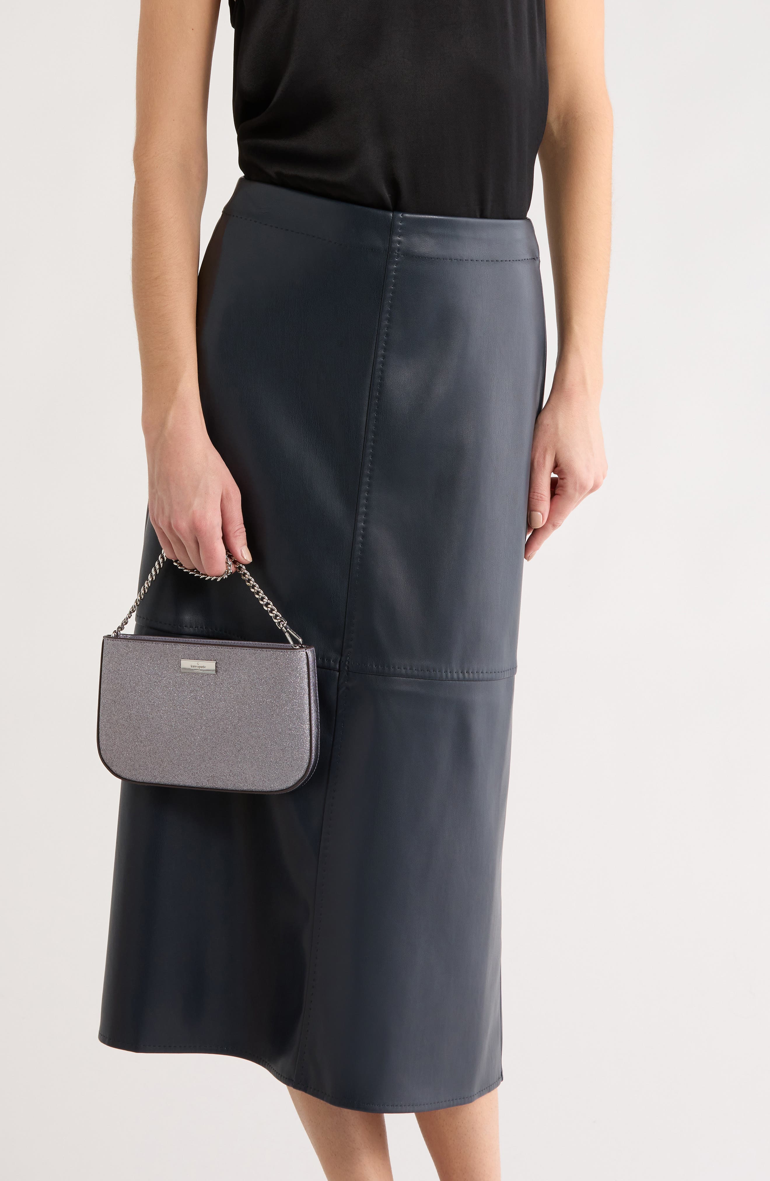 Kate Spade New York kenzie glitter shoulder bag, Alternate, color, Candied Flower