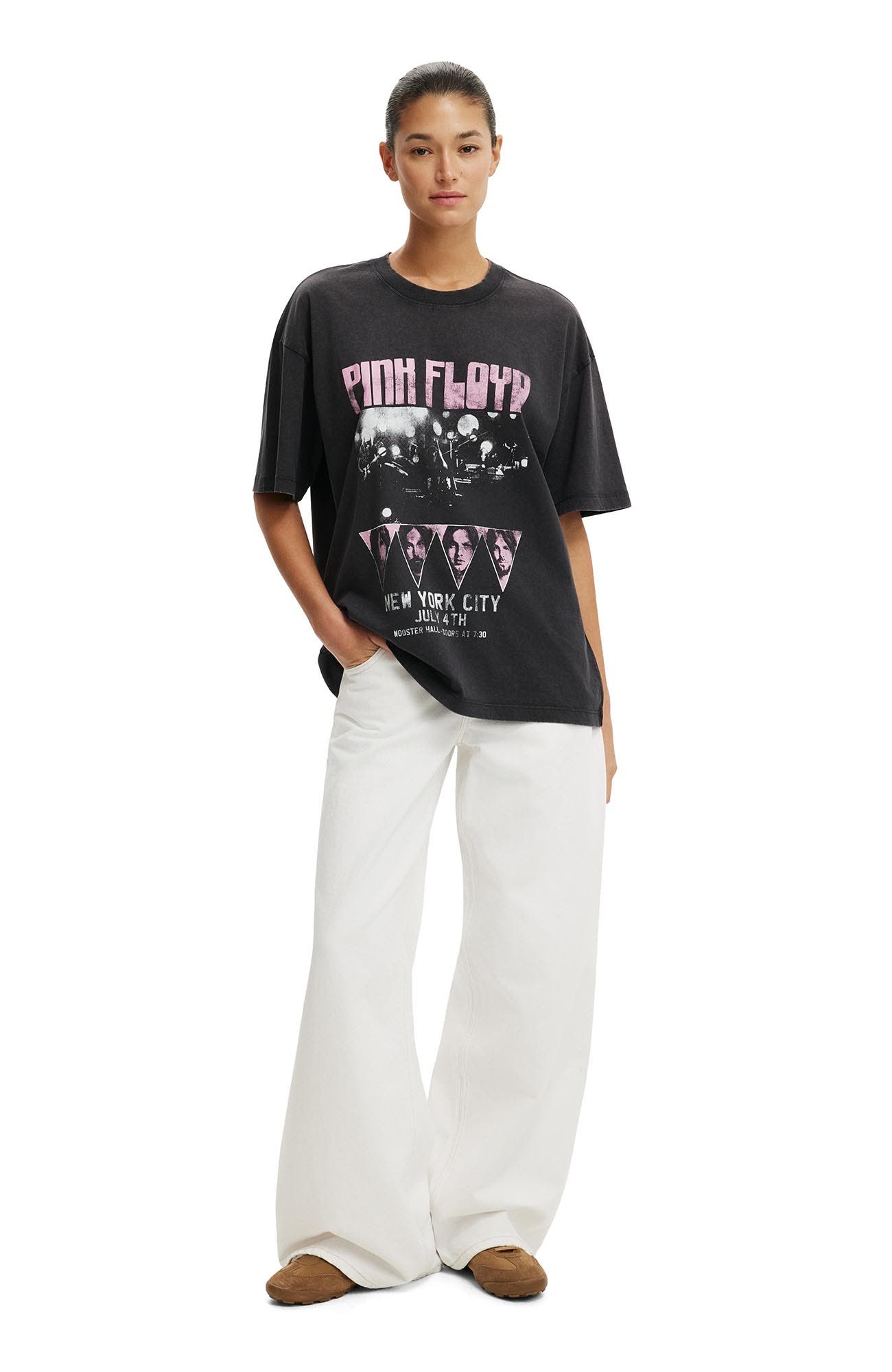 Women's The Lcn Music Boxy Graphic Tee - image 2