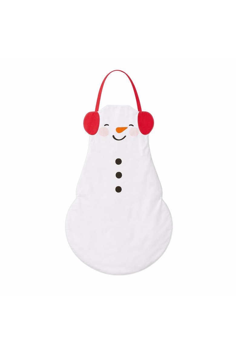 Snowman Kids Apron Christmas Kitchen Cooking White Multi, Main, color, White